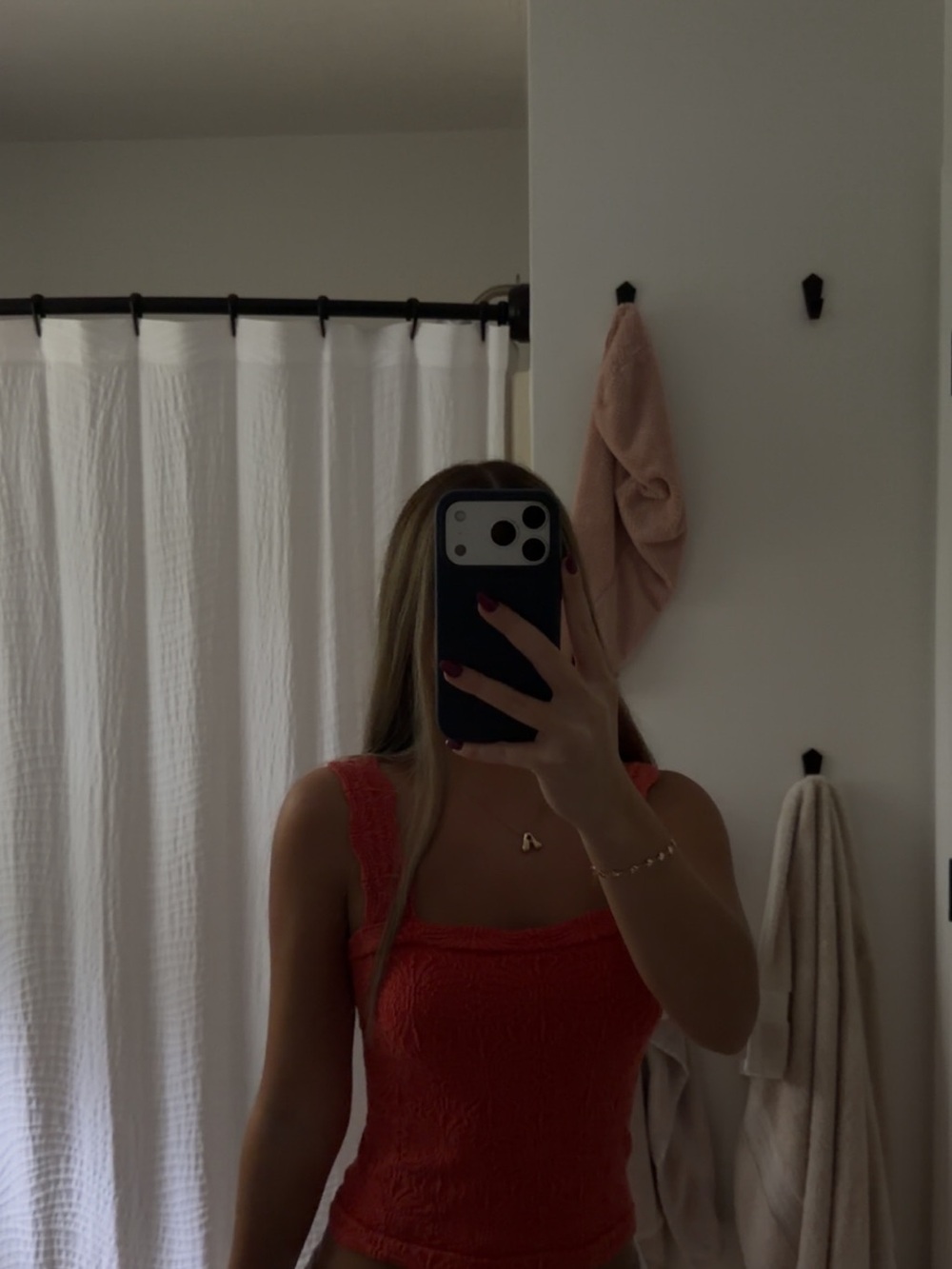 Lace-Trim Coral Tank Top - Women